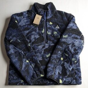 Nike ACG Canwell Glacier Sherpa Therma-FIT ADV Windproof Jacket Blue Mens Size M